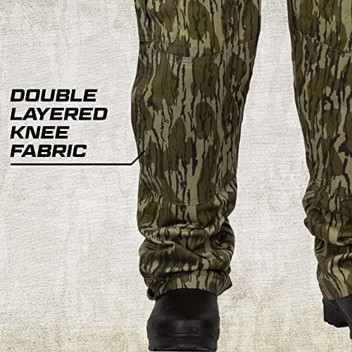 Mossy Oak Cotton Mill 2.0 Camo Hunting Bibs, Uninsulated Camo Overalls for Men