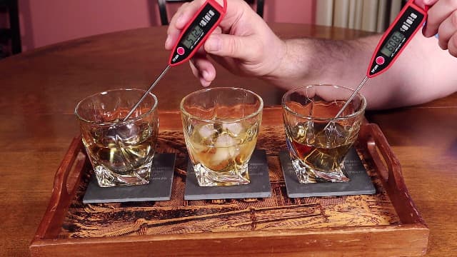 Gifts for Him - Men Dad Husband - 4 XL Stainless Steel Whisky Ice Balls, Special Tongs & Freezer Pouch in Luxury Gift Box for Whiskey Lovers!