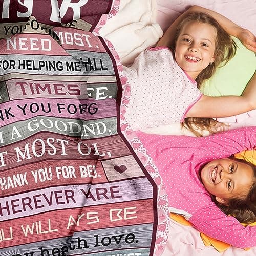 XALAZY Sister Gifts Blanket 50" X 60", Sister Birthday Gifts for Women, Big Sister Gifts for Girls, Sisters Gifts from Sis, Sis Christmas Prensent Throw