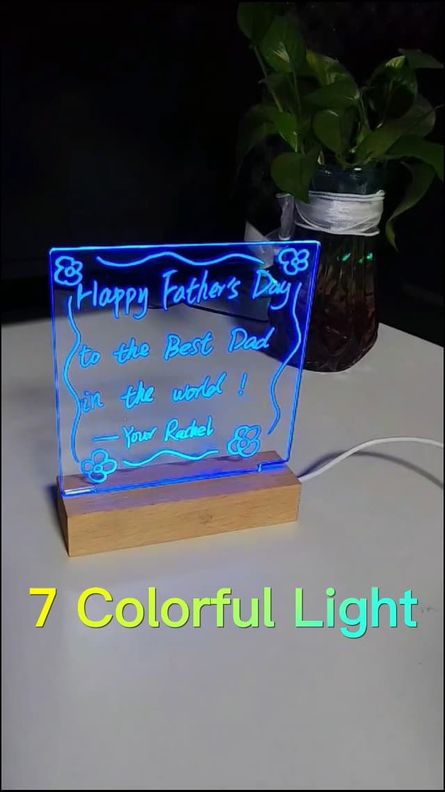 Gifts for Women Men Girls-Personalized DIY Night Light Message Board with Erasable Pen,Room/Home/Office Décor,Best Gift for Mother's Day/Father'sday/Birthday/Wedding/Anniversary