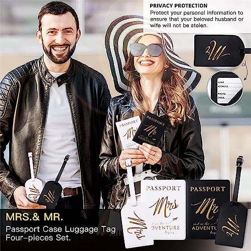 Wedding Engagement Gifts for Couples Mr and Mrs Gift Bridal Shower Gift,Bride To Be Gifts Honeymoon Travel Essentials Just Married