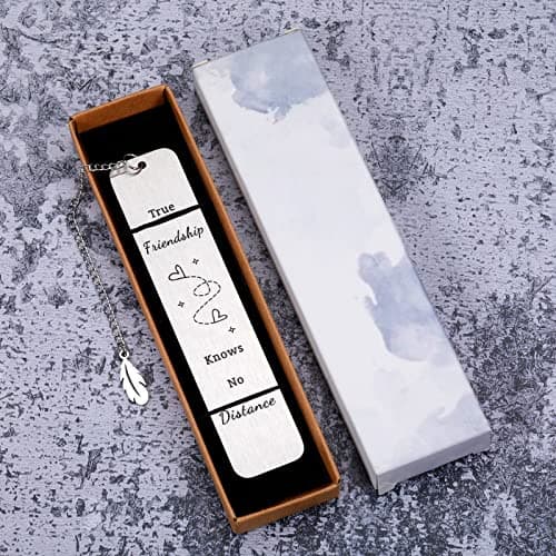 Long Distance Friendship Bookmark Going Away Gifts for Women Men Best Friends BFF Besties BFF Soul Sisters Girls Teens Kids Leaving Moving Birthday Christmas Graduation Wedding Farewell Gifts for Her