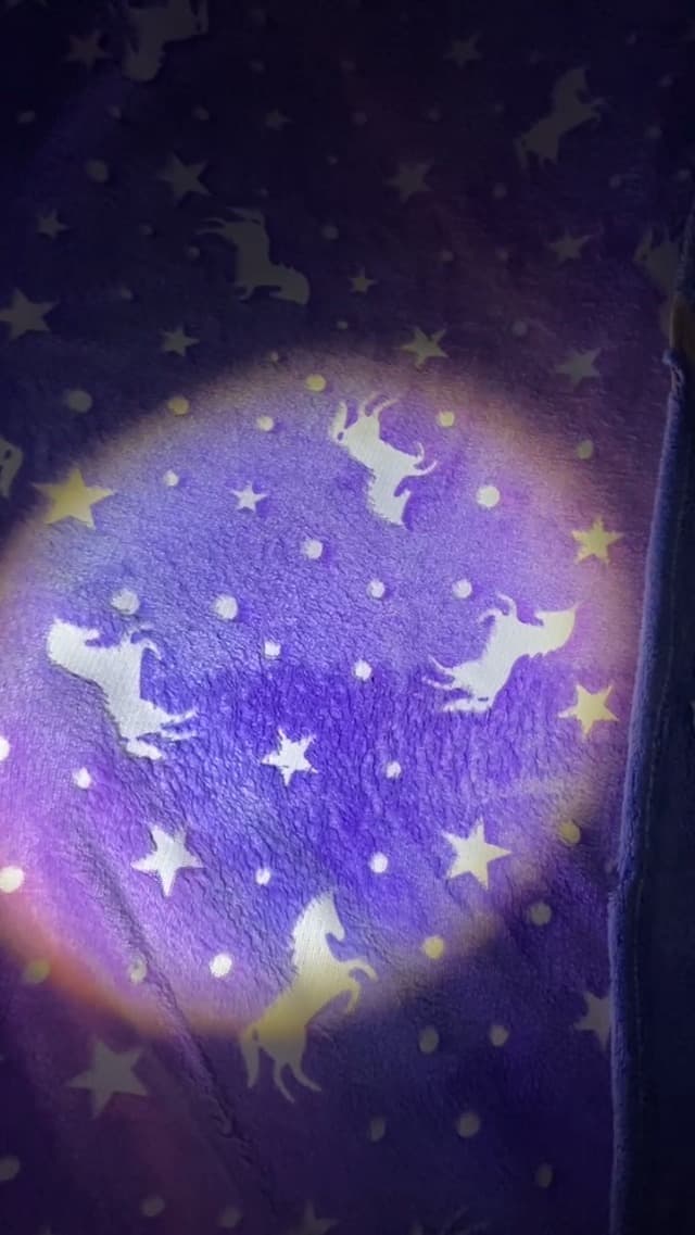 TEHALK Unicorn Glow in The Dark Blanket, Unicorn Blanket for Girls/Kids, Unicorns Gifts for Girls Age 3-12, Toddler Blanket for Kids, Soft Fleece Blanket Throw Birthday Gift 40"x60"