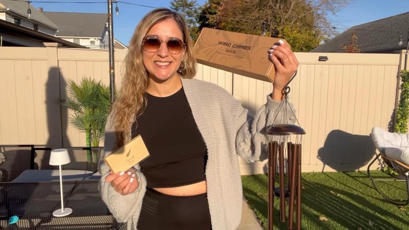 60th Birthday Gifts for Women, 32” Wind Chimes Happy 60 Year Old Birthday Gifts for Her Mom Sister Wife Grandma