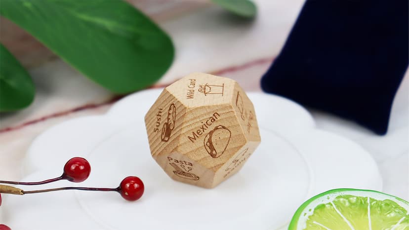 Food Dice Stocking Stuffers for Men Women Kids Adults Date Night Dice Couples Gifts for Him Her Anniversary Christmas Birthday Wedding Gifts for Men Women Him Her Boyfriend Girlfriend Husband