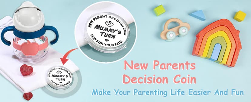 Funny Baby Gift New Parents Decision Gift,Pregnancy Gifts New Dad Mom Gifts,New Parents Gifts for Couples Halloween Thanksgiving for First Time to be Moms Dads Daddy Mummy Double Sided