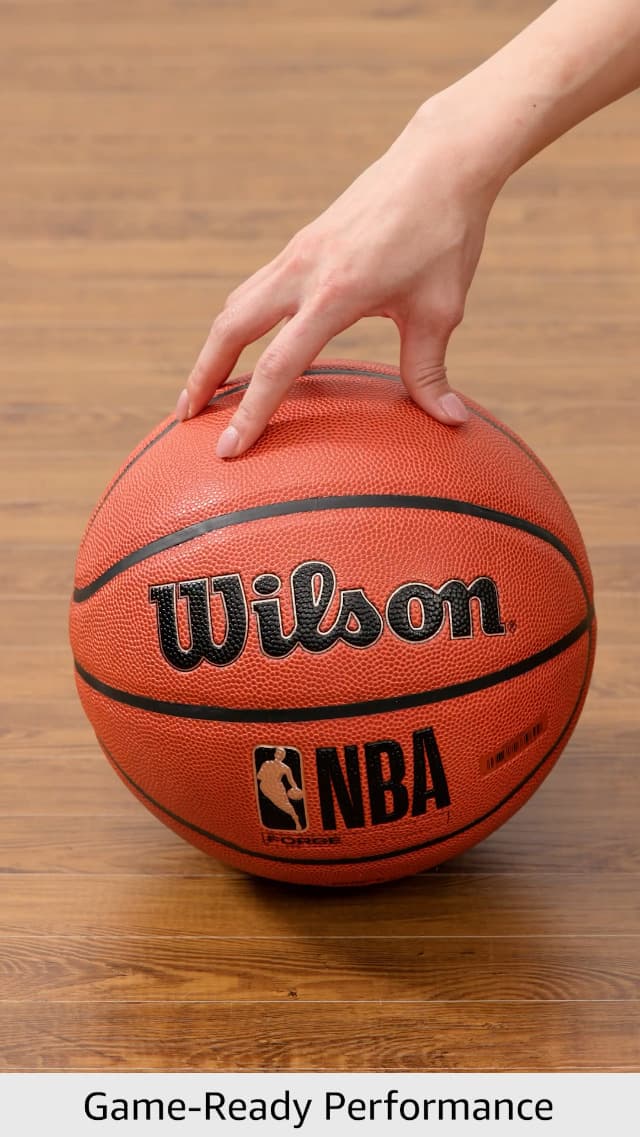 WILSON NBA Forge Indoor/Outdoor Basketballs - Size 5, Size 6 and Size 7