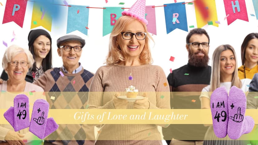 HAPPYPOP 50th Birthday Gifts Ideas - Socks for Turning 50 Year Old Friends Him Her Women Man