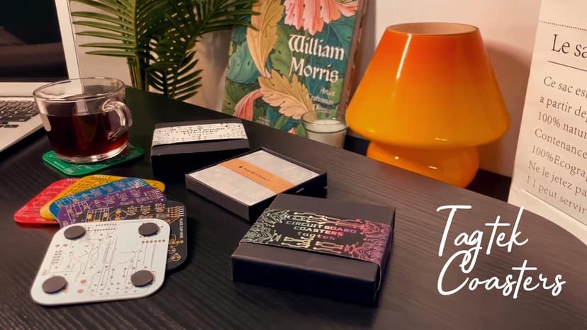 Coasters for Drinks in PCB-Design Green Coasters Decor with Immersion Gold Circuit Board for Coffee Table Bar Office Tech Gifts for Boyfriend Gamer Geek Engineer Dad Men Anniversary