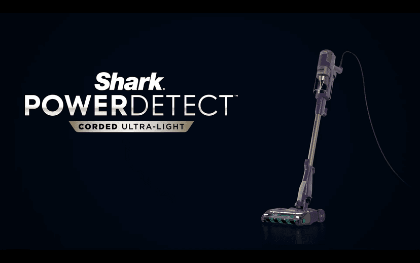 Shark POWERDETECT Ultra-Light Corded Stick Vacuum with DuoClean Technology, Self-Cleaning Brushroll for No Hair Wrap, Anti-Allergen Complete Seal, and Odor Neutralizer Technology, HZ4002