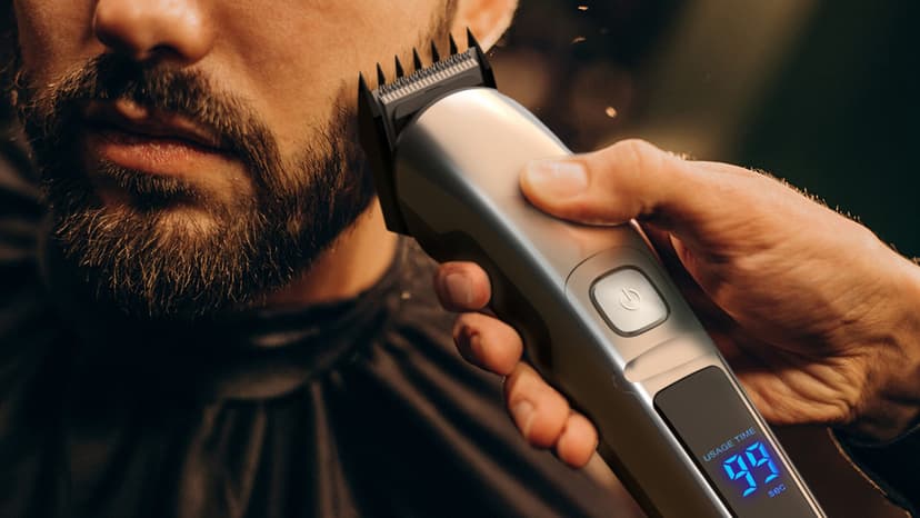 Ufree Beard Trimmer for Men, Waterproof Electric Razor for Nose, Body, Face & Mustache, Cordless Hair Clippers Shavers Grooming Kit, Gifts for Men Husband Father