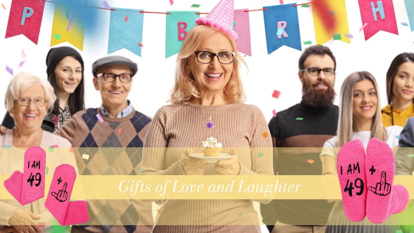 HAPPYPOP 50th Birthday Gifts Ideas - 50 Year Old Gift Socks for Women Men Friends, Turning 50 Gifts