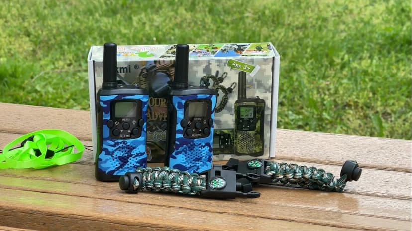 Walkie Talkies for Kids 22 Channel 2 Way Radio 3 Miles Long Range Handheld Walkie Talkies Durable Toy Best Birthday Gifts for 6 Year Old Boys and Girls fit Adventure Game Camping (Green Camo 1)