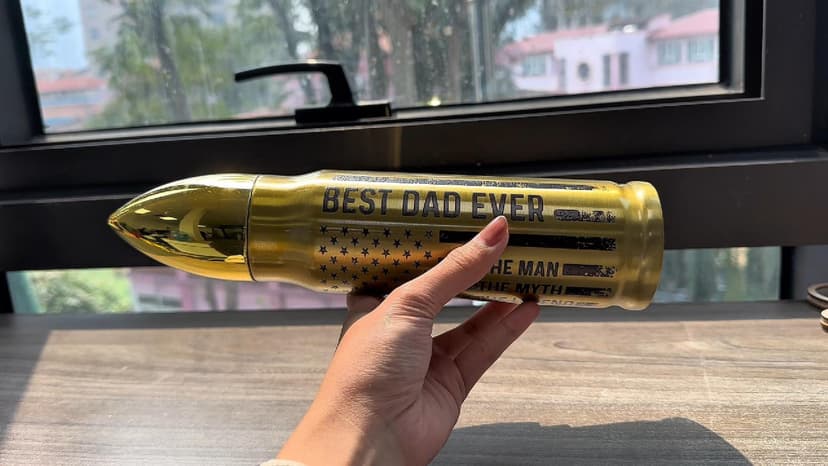 Gifts for Dad – Fathers Day, Birthday Gift, Best Dad Ever Gift for Fathers Day, 17oz American Flag Tumbler, Thoughtful Present from Daughter, Son, for Husband from Wife