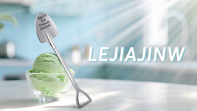 Christmas Father Gifts for Dad Daddy Father-in-Law Grandpa, Dad Birthday Gift from Daughter Son Father's Day Papa Grandfather Husband Brother Uncle, Funny New Bonus Step Dads Ice Cream Shovel Spoon