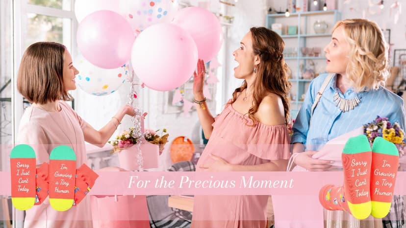 HAPPYPOP Expecting Mother's Day Gifts for New Mom - Mom To Be Gifts for Pregnant Women, Maternity Socks Pregnancy Stocking Stuffers, labor delivery