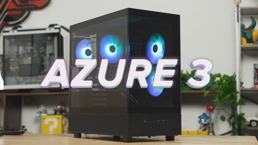 Skytech Gaming Azure 3 Desktop PC, Ryzen 7 7700 3.8 GHz (5.3GHz), NVIDIA RTX 5060, 1TB NVMe SSD, 32GB DDR5 RAM 5200 RGB, 650W Gold PSU, Wi-Fi, Win 11