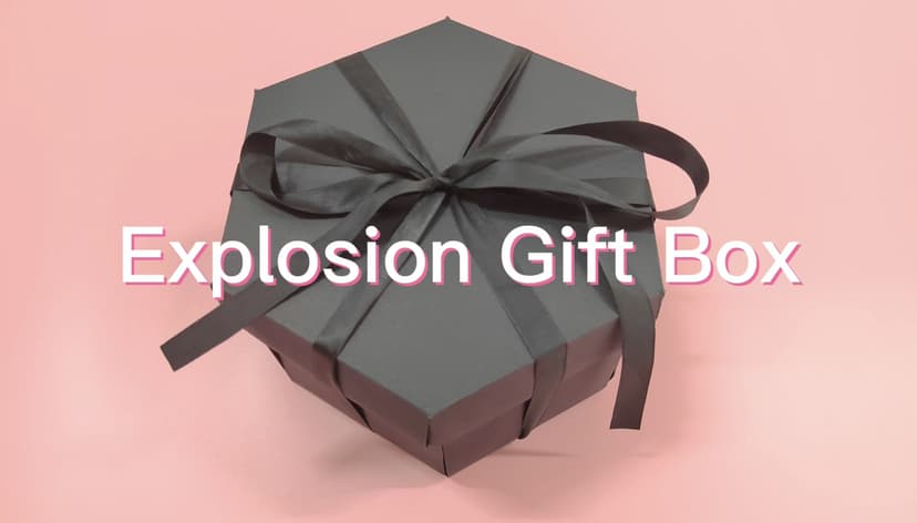 Explosion DIY Gift Set, Exploding Love Box for Couples, Sentimental Gift for Wedding, Birthday Party, Boyfriend, Girlfriend, Scrapbook Style Photo Album, Memory Box