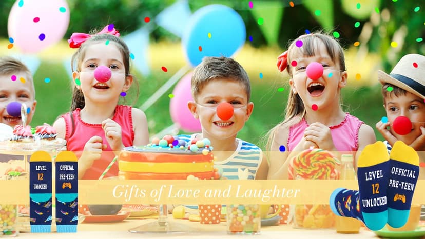 Girls Age 4-12 Birthday Gifts - Socks for Kids 4-12 Years Old, Birthday Gift Ideas for Boys and Girls