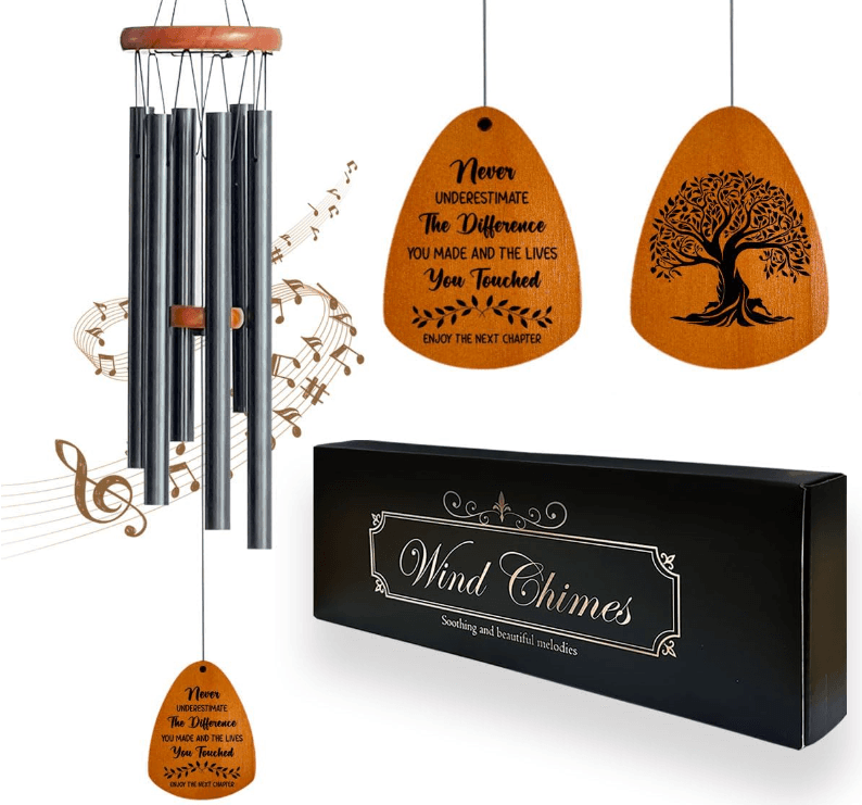 Farewell Gifts for Coworkers Moving Away Gifts for Friends Retirement Gifts for Women Men Goodbye Gifts for Coworkers Going Away Gifts for Coworkers Women Next Chapter Wind Chimes