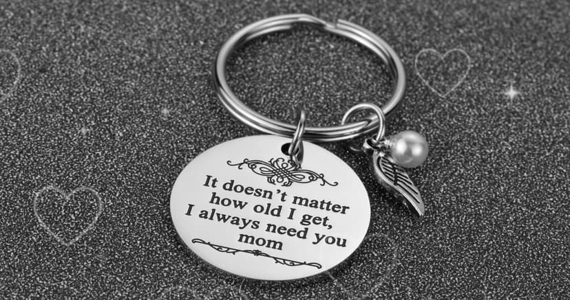 iJuqi Mother's Day Gifts from Daughter Son for Mom Birthday Valentine's Day Christmas Gifts Mom Keychain Mother Keyring