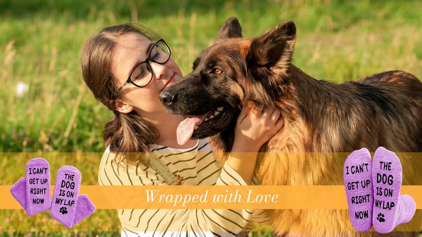 HAPPYPOP Dog Gifts for Women Men - Dog Gifts for Dog Lovers, Funny Dog Christmas Birthday Stockings, Dog Mom Dad Gifts