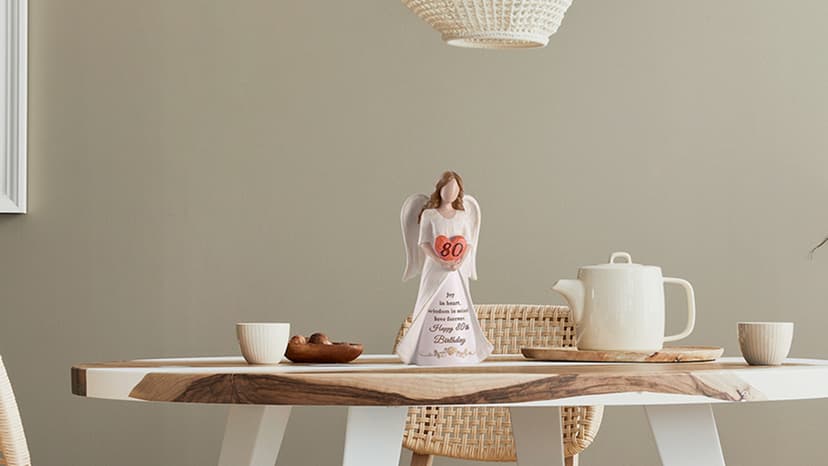 80th Birthday Gifts for Women: Best Happy Birthday Gift for 80 Year Old Woman Moms Grandmothers Friends Unique Birthday Angel Figurine Decorations