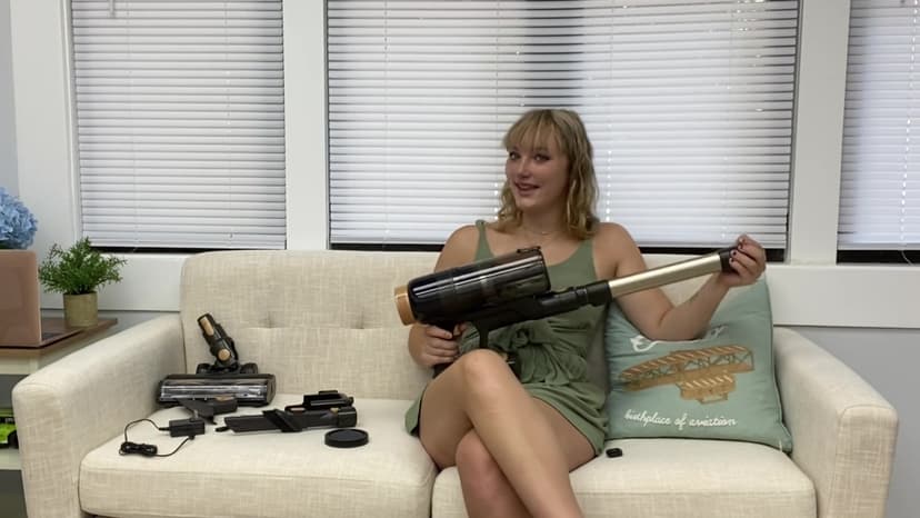 Cordless Vacuum Cleaner, 580W 48KPA 70 Mins Vacuum Cleaners for Home, Self-Standing Stick Vacuum with Touch Screen, Wall Mount Charge, Ultra High-Power Brush for Pet Hair/Plush Carpet/All Floor