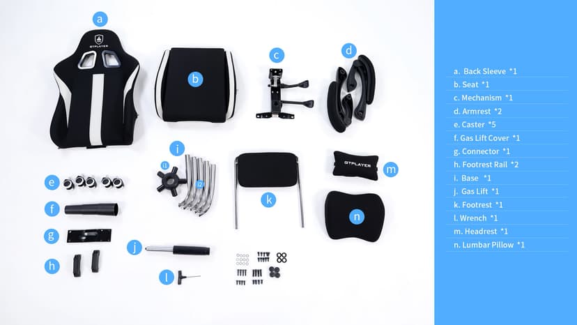 GTRACING Gaming Chair Ergonomic Office Chair with Foot Rest & Pocket Spring Cushion, Breathable Fabric Computer Chair with Headrest & Lumbar Support, High Back Game Chair for Adults, Coal-Black