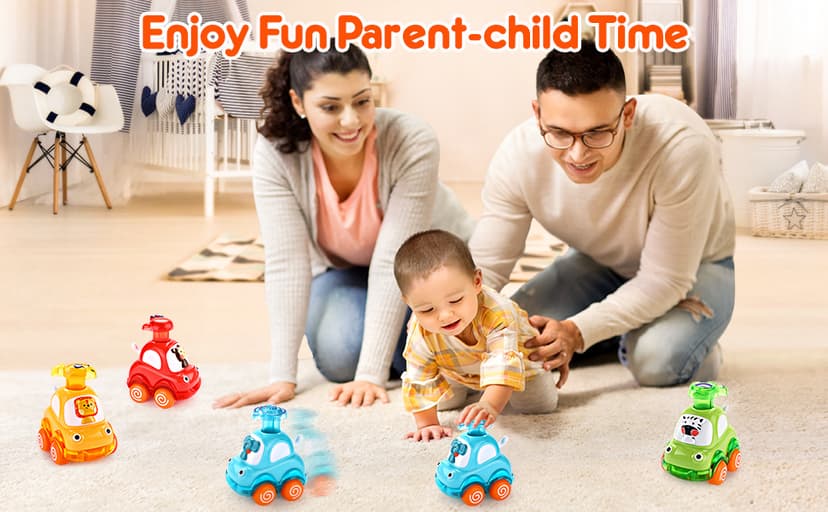 Cars Toys for 1 Year Old Boy Birthday Gift: Press and Go Toys Cars for Toddlers 1-3 Baby Toys 12-18 Months Toddler Toys Age 1-2 One Year Old Boy Toys First Birthday Gifts for 1-3 Year Old Boys Girls