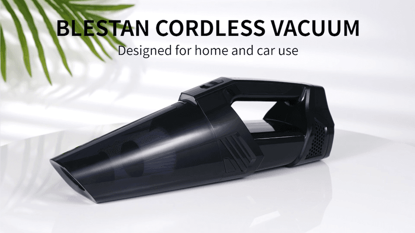 Handheld Vacuum Cordless Portable Car Vacuum with LED Light, High Power Suction, 3 in 1, Lightweight Rechargeable Hand Vacuum, Hand Held Vacuum Cleaner for Car Home Office, Pet Hair, Black