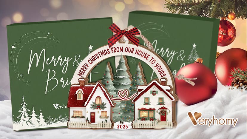 Neighbor Christmas Ornament 2025 – Neighbor for Women Men, Friendship Ornament for Bestfriends, Merry Christmas Next Door Neighbor Gift Idea, Wooden Hanging Tree Decoration