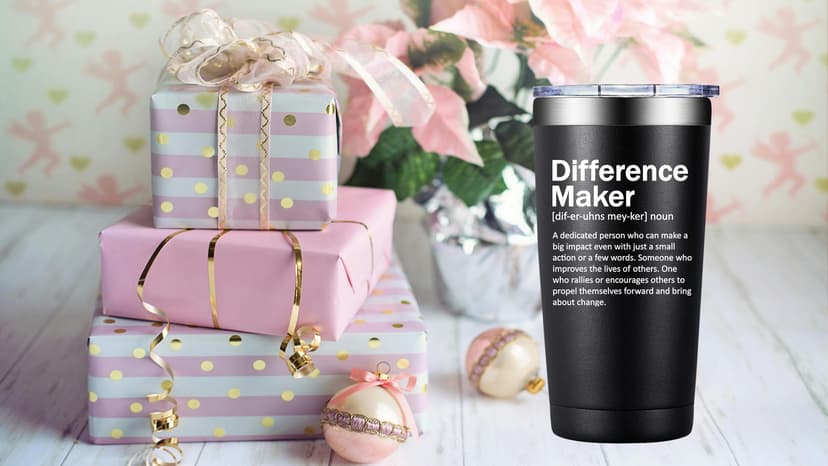 Grifarny Difference Maker Definition Tumbler Mug - Thank You Gifts for Men, Women - Appreciation, Inspirational Gifts for Boss, Employee, Teachers, Assistant Principal, Coworkers