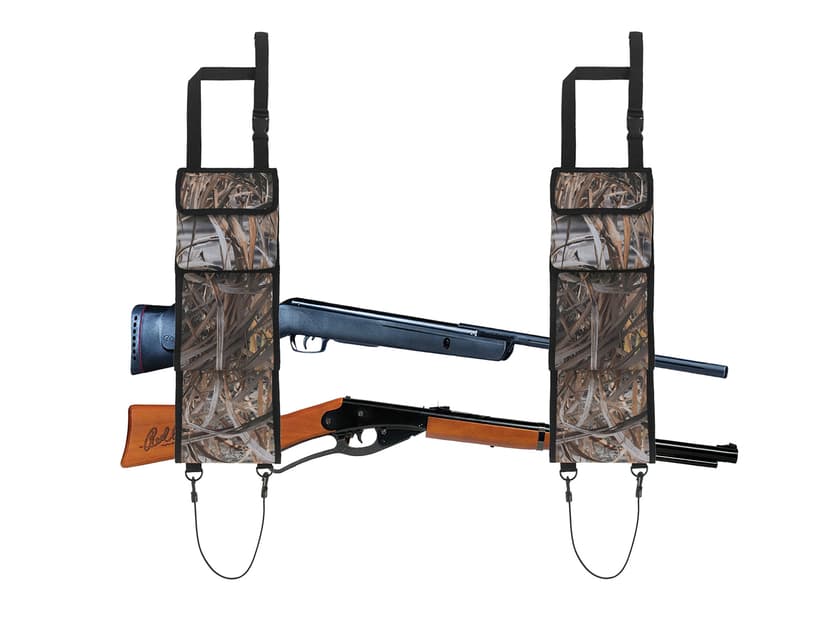 MYDAYS Seat Back Gun Rack, Gun Sling Bag, Camo Front Seat Gun Organizer Holder for Hunting Rifles/Shotguns