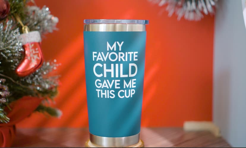 NewEleven Fathers Day Gift For Dad - Birthday Gifts For Dad From Daughter, Son, Kids - Husband Gift - Birthday Present Ideas For Father, New Papa, Bonus Father From Daughter, Son - 20 Oz Tumbler