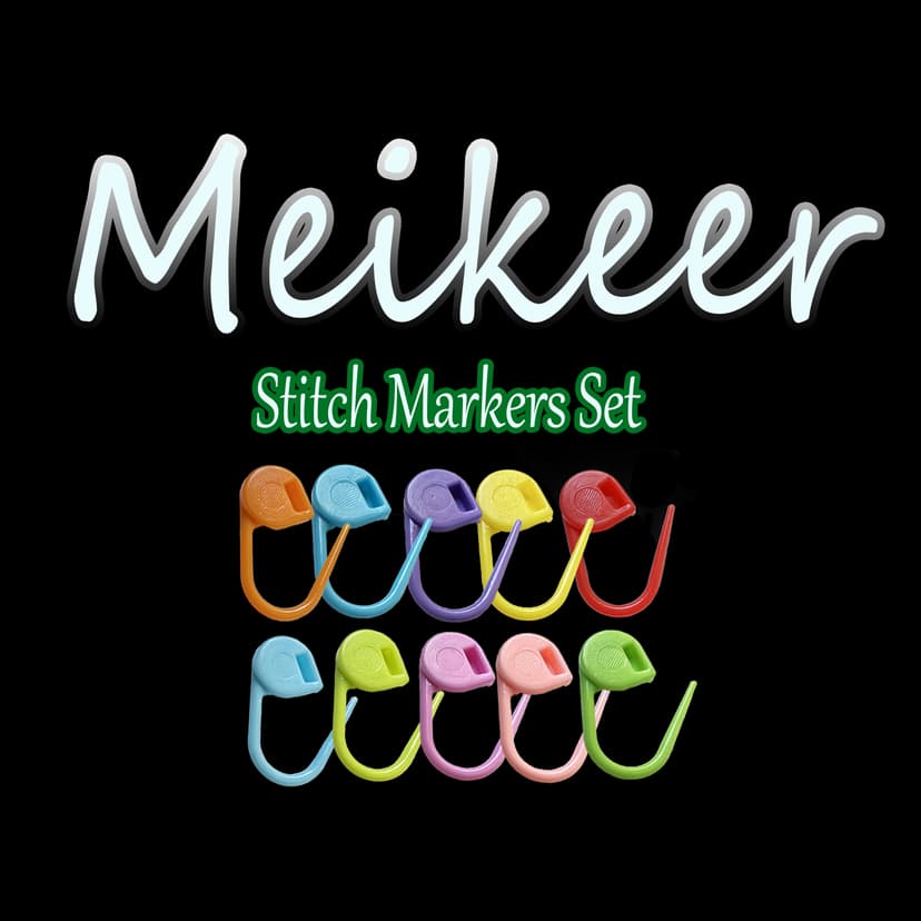 150 Pieces Knitting Crochet Locking Stitch Markers Stitch Needle Clip Counter 10 Colors (Color Ship Randomly)