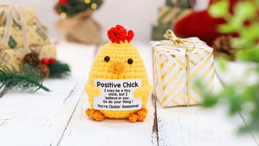 Best Friend Birthday Gifts for Women Friends Graduation Gift Bestie BFF Birthday Gifts I Love You Bestie BFF Friendship Gift Christmas Mothers Day Funny Handmade Crochet Animals Chicken