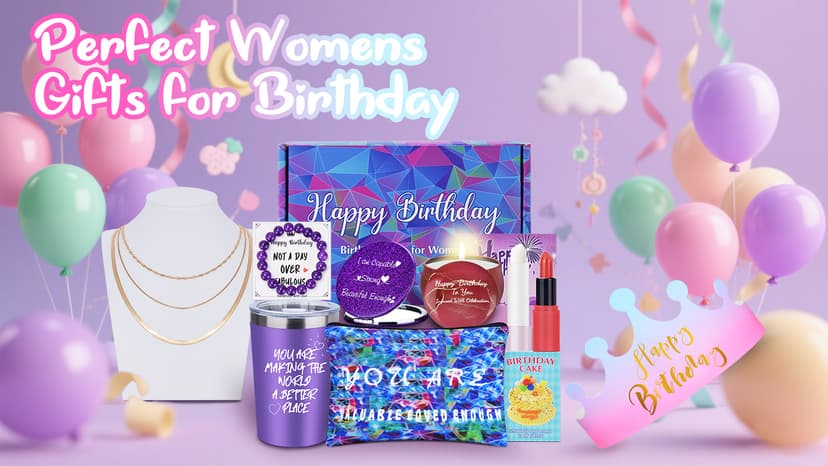 Birthday Gifts for Women - Unique Inspirational Theme Happy Birthday Gift for Her/Friendship/Sister/Best Friend/Mom/Girlfriend/Wife/Teen Girls/Bestie,Gifts for Women