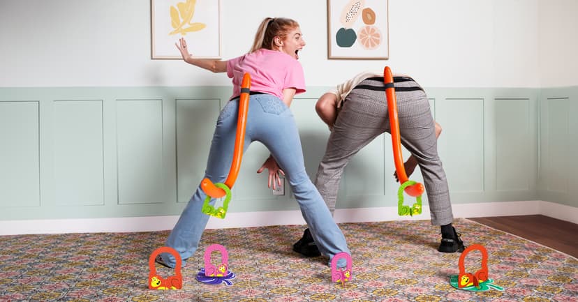 It's Bananas! The Monkey Tail Game - Funny, Fun Party & Family Board Game for Kids, Stocking Stuffer, Christmas, Thanksgiving, White Elephant, Girls Night, Birthday Gift, Gag, Novelty