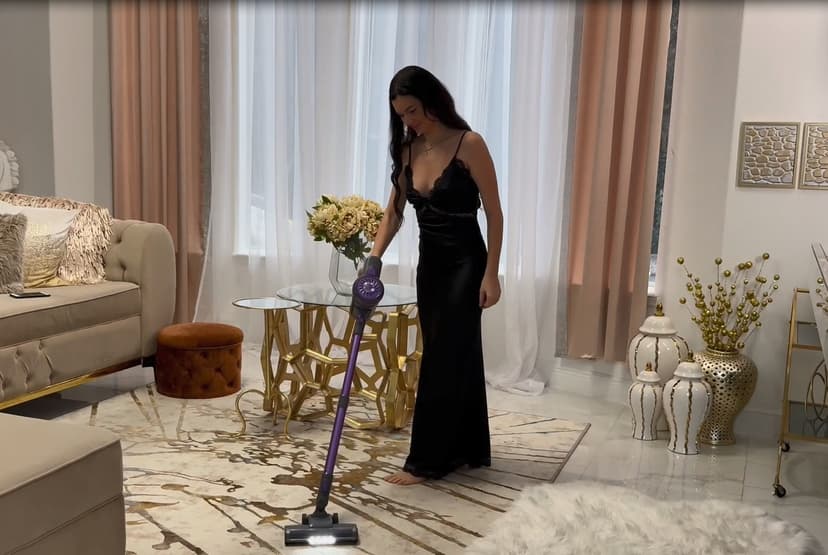 Cordless Vacuum Cleaner, Lightweight Stick Vacuum for Home, Handheld Cordless Vacuum for Hardwood Floor, Carpet & Pet Hair, Powerful Suction, Self-Standing, Purple