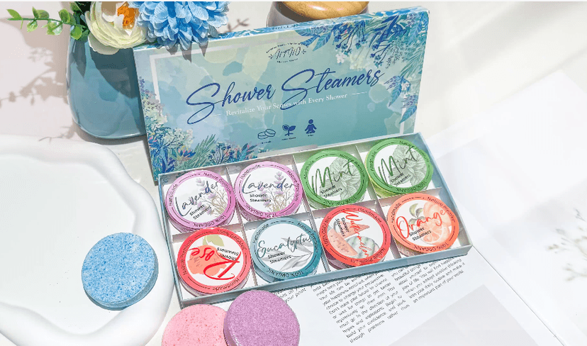 Shower Steamers Aromatherapy 8 Pack - Gifts for Women, Shower Bombs with Essential Oils, Self Care and Stress Relief Stocking Stuffers, Relaxation Birthday Gifts for Women and Men