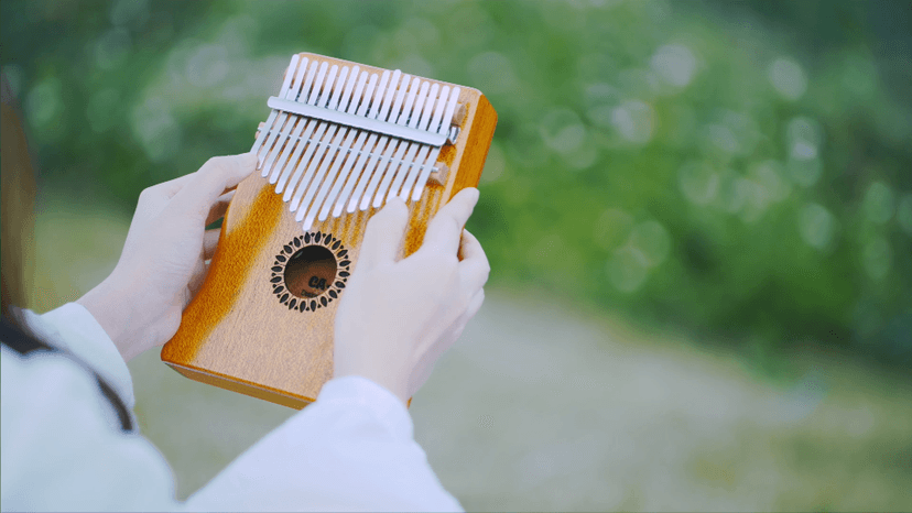 Kalimba Thumb Piano 17 Keys, Portable Mbira Finger Piano Gifts for Kids and Adults Beginners Wood