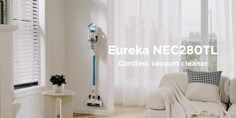 Eureka RapidClean Pro NEC280TL Cordless Stick Vacuum Cleaner – Lightweight 5.3 lbs, 40-Min Runtime, LED Headlights, 3 Power Modes, Ideal for Pet Hair, Hard Floors & Carpets