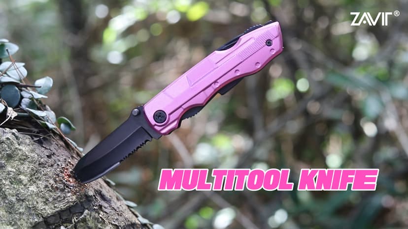 Gifts for Women, Mom, Wife, Girlfriend, Best Friend, Christmas, P-ink Multitool Knife - Gifts for Mom, Unique Gift Ideas for Women, Mothers Day Anniversary Valentines Day Birthday Gifts for Women