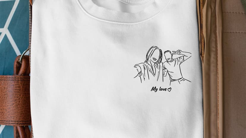 Custom Hoodies Design Your Own, Shirt Portrait From Photo, Valentines Customized Gifts For Boyfriend 2024