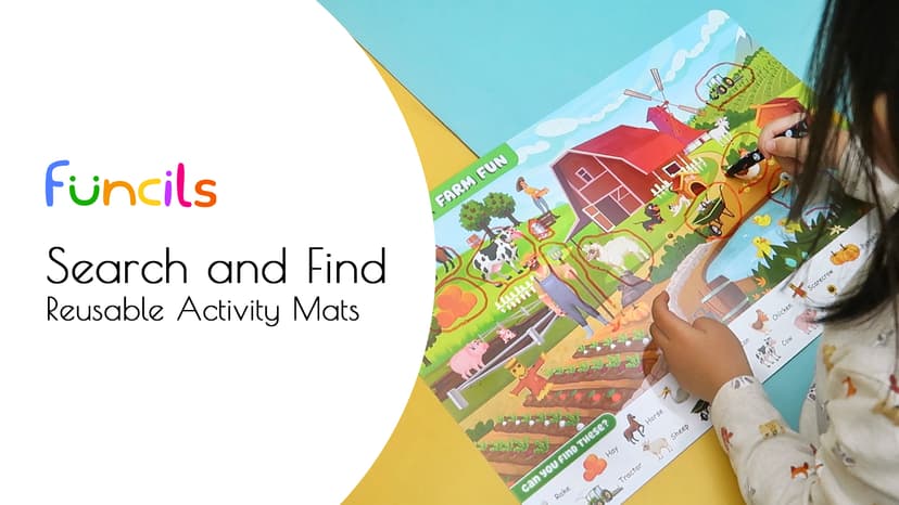 Search and Find for Kids & Toddlers - Preschool Learning Activity Book, Art and Craft Supplies, Seek Find Games, Birthday Gifts for Girls & Boys, Educational Toys for Ages 3, 4, 5, 6 Year Old