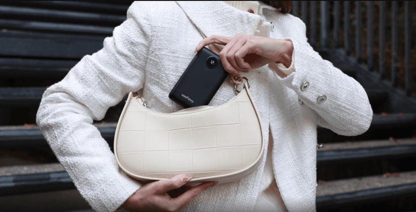 Mini Portable Charger with Built-in Cables 22.5W Fast Charging Power Bank USB-C Small Battery Pack 10000mAh Travel Essential Slim Battery for iPhone 17/16/15/14, Samsung 25/24, and More