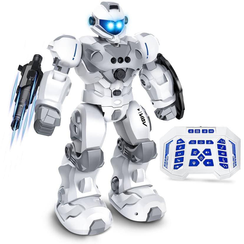 VAV Toys for 6-10 Year Old Boys Girls, Rechargeable Remote Control Robot Toy, Intelligent Programmable RC Robot with 2.4GHz Gesture Sensing, Christmas Birthday Gifts for Kids Age 6 7 8 9 10