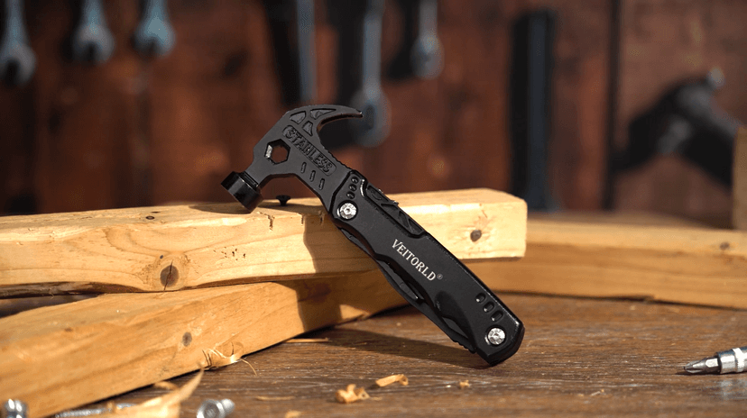 VEITORLD Christmas Stocking Stuffers, Gifts for Men Dad, Anniversary Birthday Gifts Idea for Him Husband Boyfriend, All in One Tools Hammer Multitool, Camping Hunting Hiking Xmas Presents, Cool Gadget