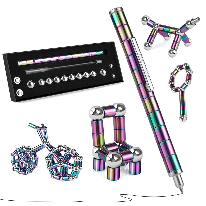 LARAH Color Fidget Pen Toy, Sensory Tool EDC Fidgeting Game for Adults, Cool Gadget Best for Stress and Anxiety Relief and Kill Time,Novelty Gifts for Teen and Adults